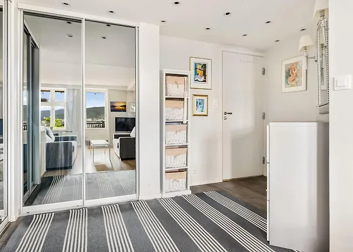 公寓 Dinbnb Homes I Panorama View 600m From Bryggen *